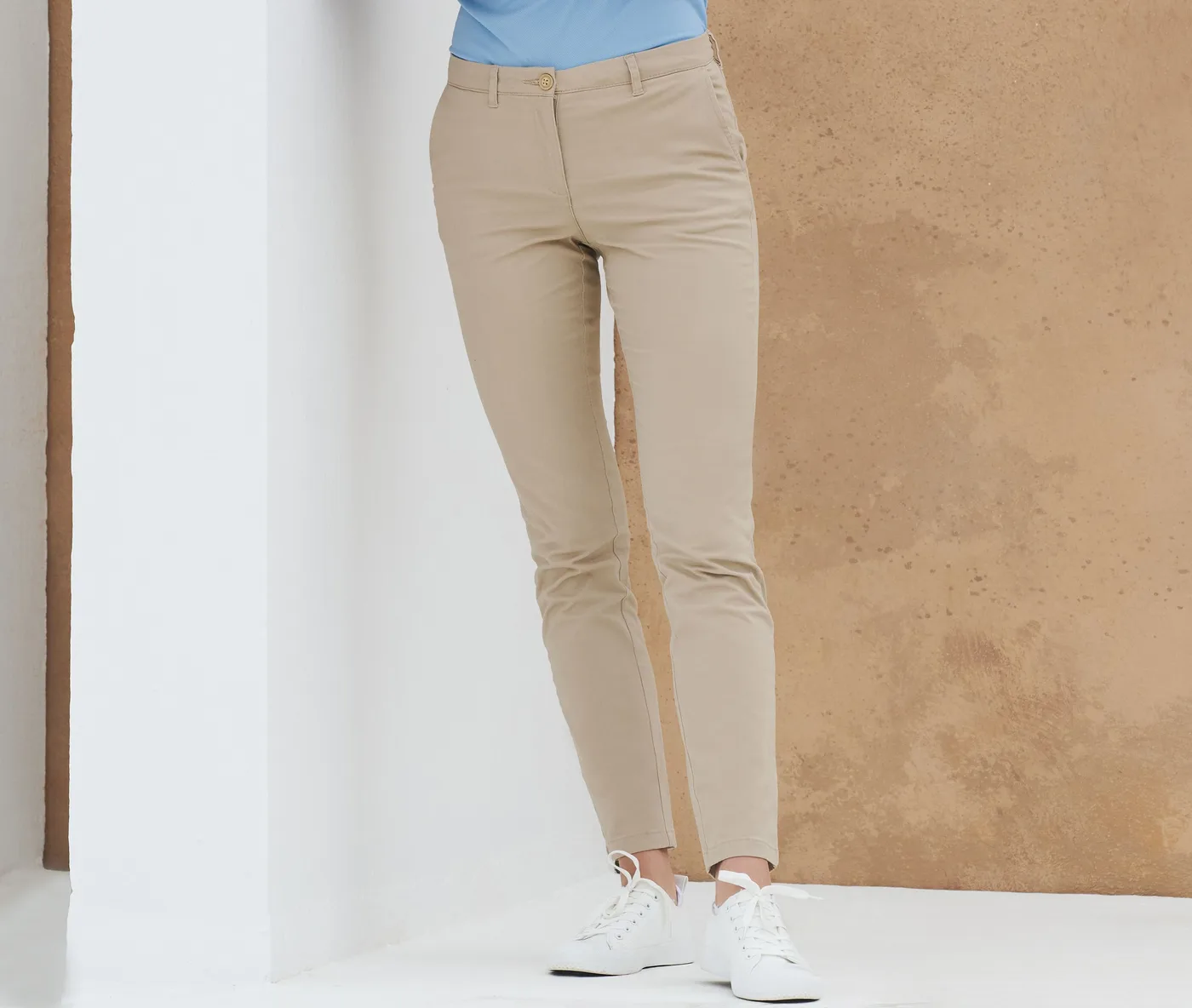 Ladie's Stretch Chino — Bas Henbury à personnaliser