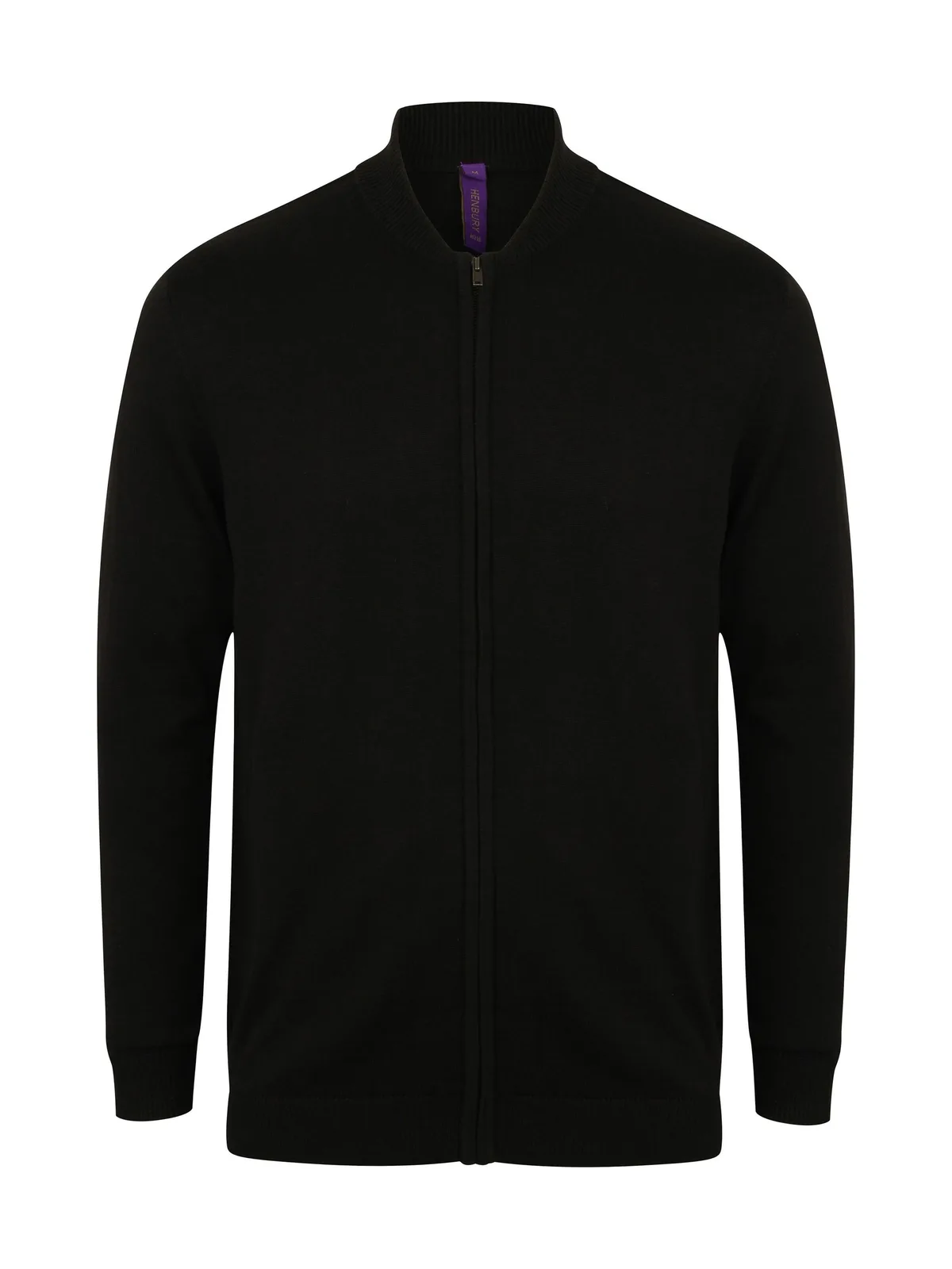 Unisex Knitted Bomber Jacket — BLACK