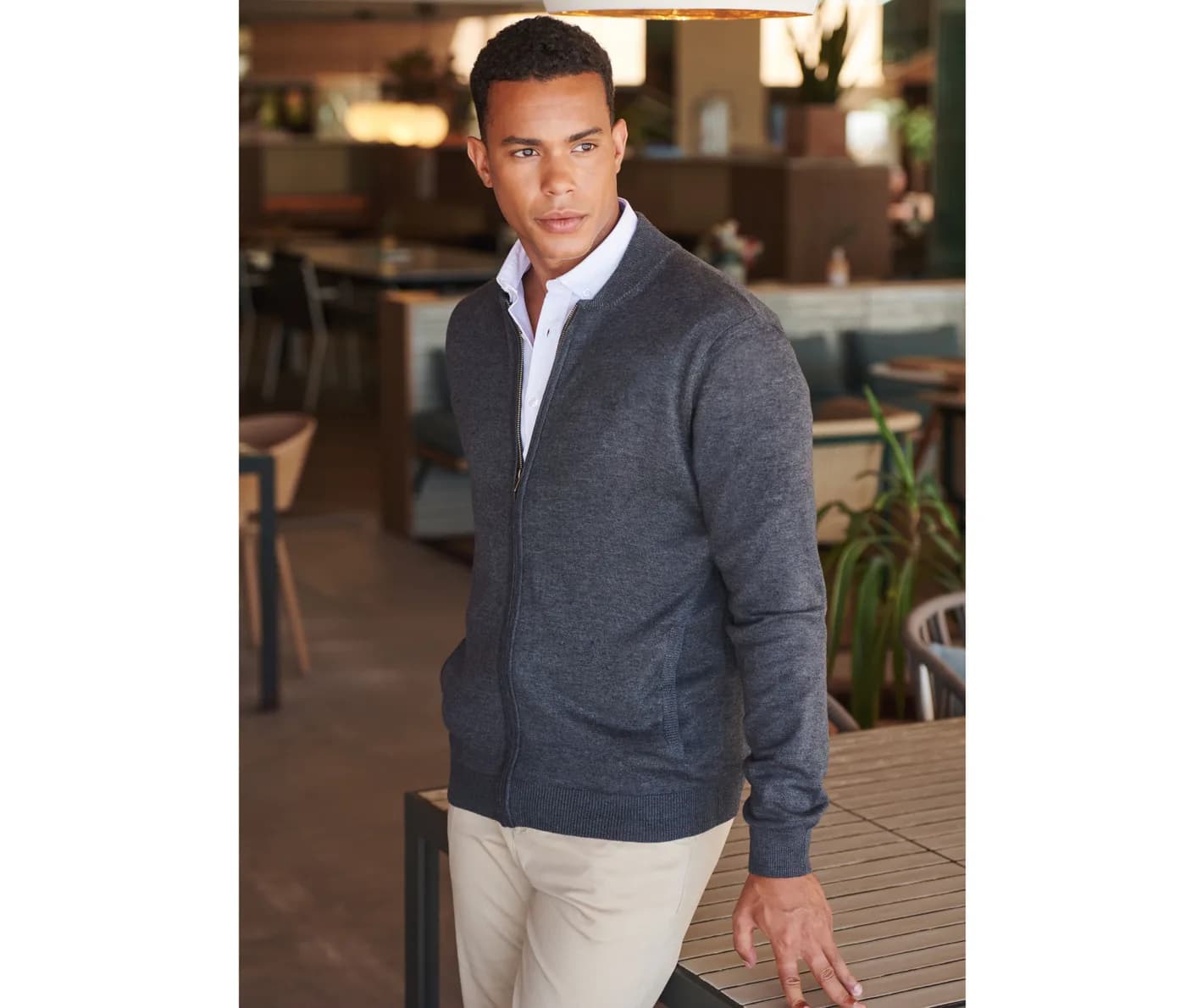 Unisex Knitted Bomber Jacket — Vestes & extérieur Henbury à personnaliser
