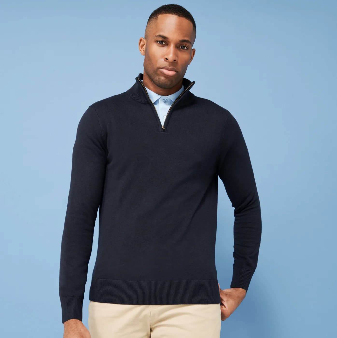 Men's 1/4 Zip Jumper — Sweats & hoodies Henbury à personnaliser
