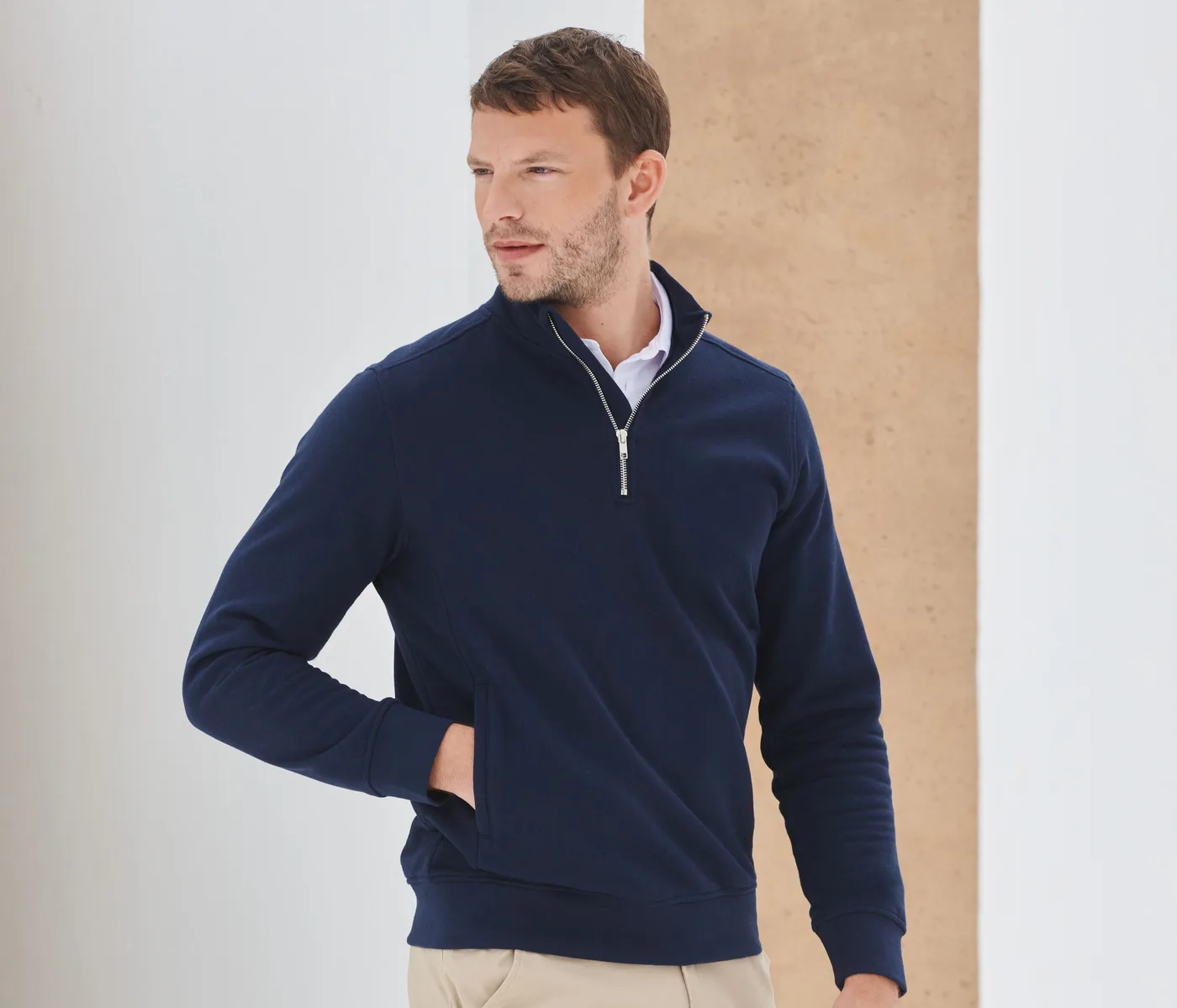 Unisex Sustainable 1/4 Zip Sweatshirt — Sweats & hoodies Henbury à personnaliser