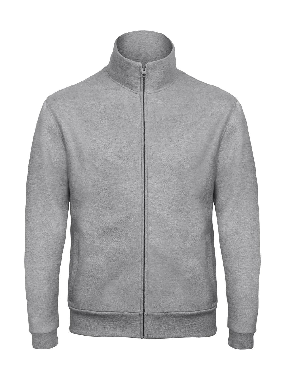 Full Zip Sweatshirt Id206 50/50 — HEATHER GREY
