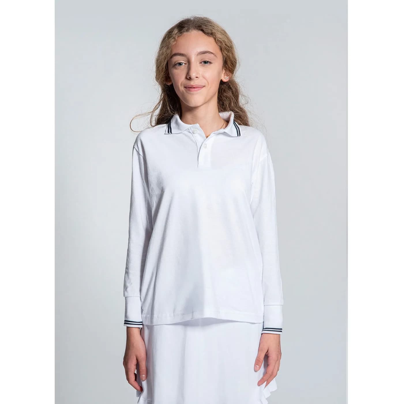 Kids’ Long Sleeve Piqué Polo Shirt — Polos Vesti à personnaliser