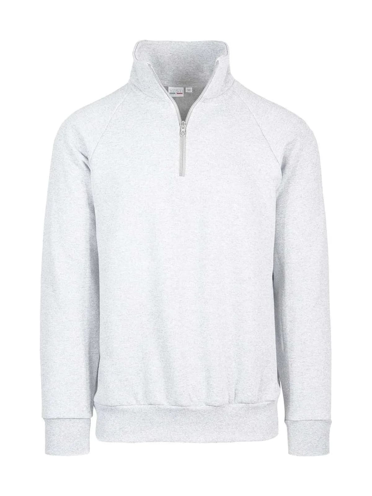 Sweat Zip Neck — WHITE