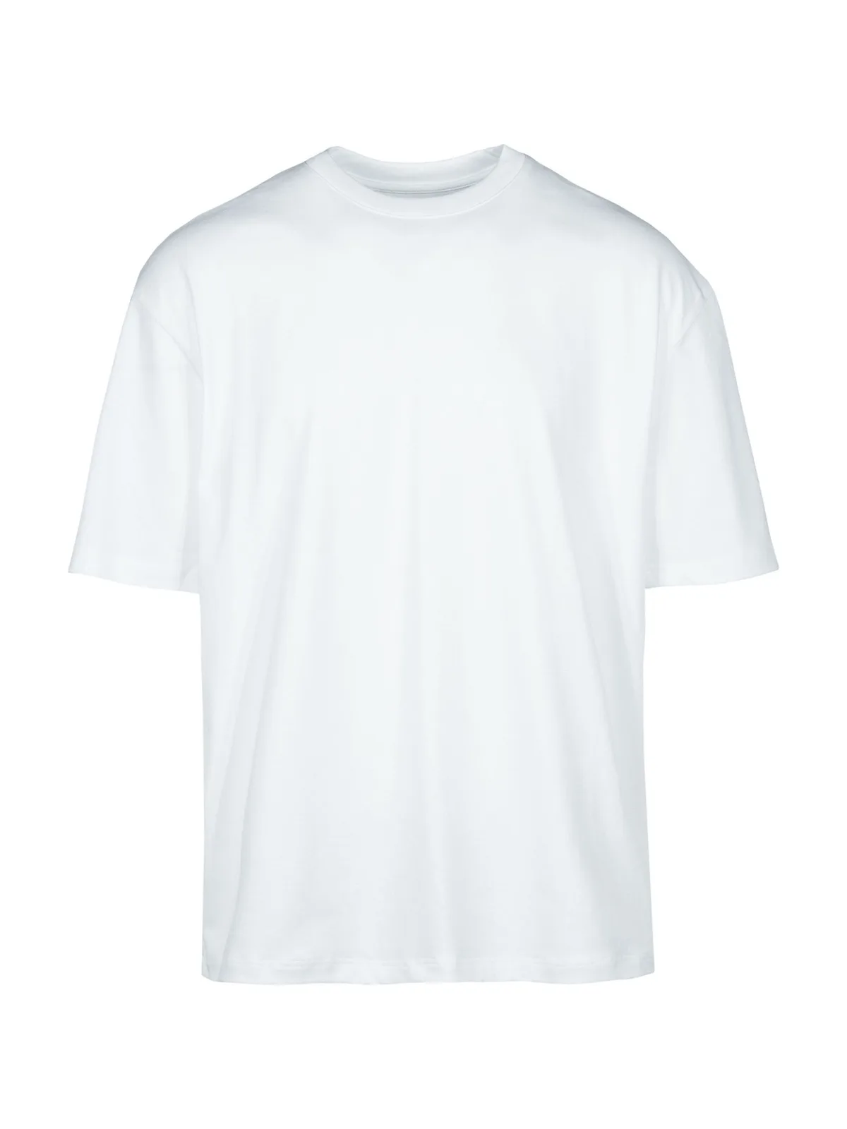Heavyweight Oversized Crew Neck T-Shirt — WHITE