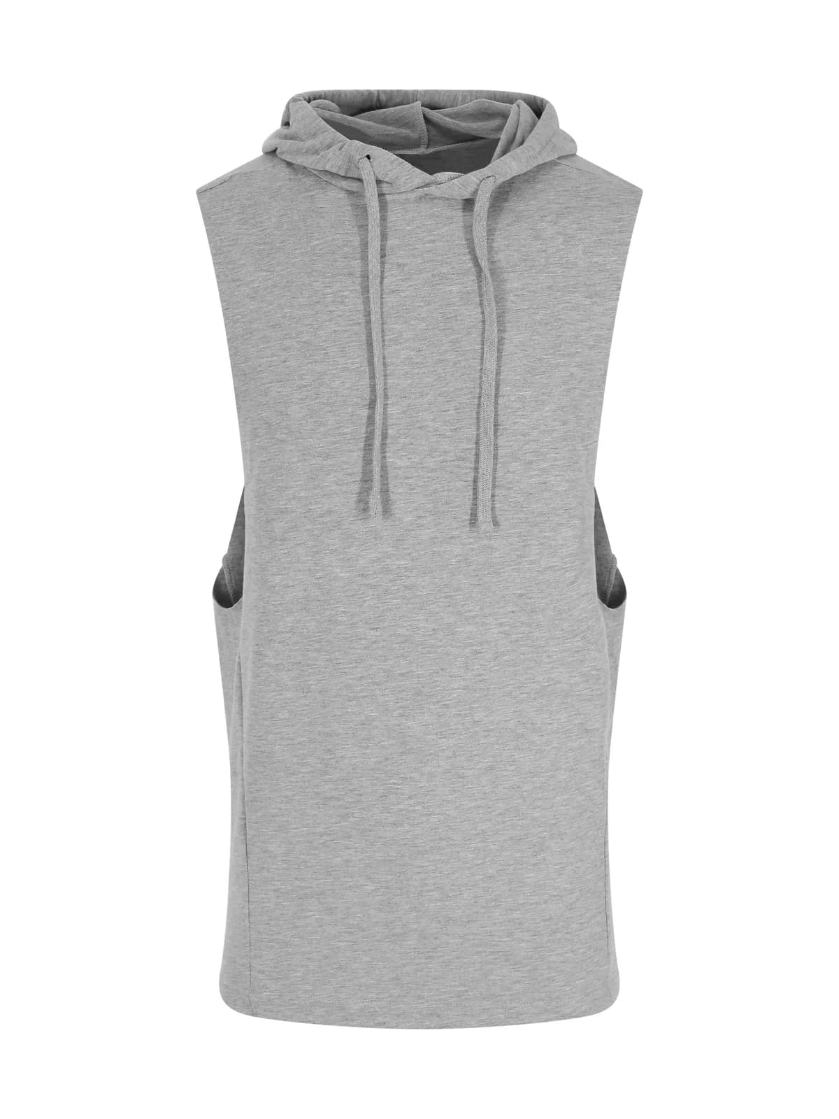Urban Sleeveless Muscle Hoodie — SPORTS GREY