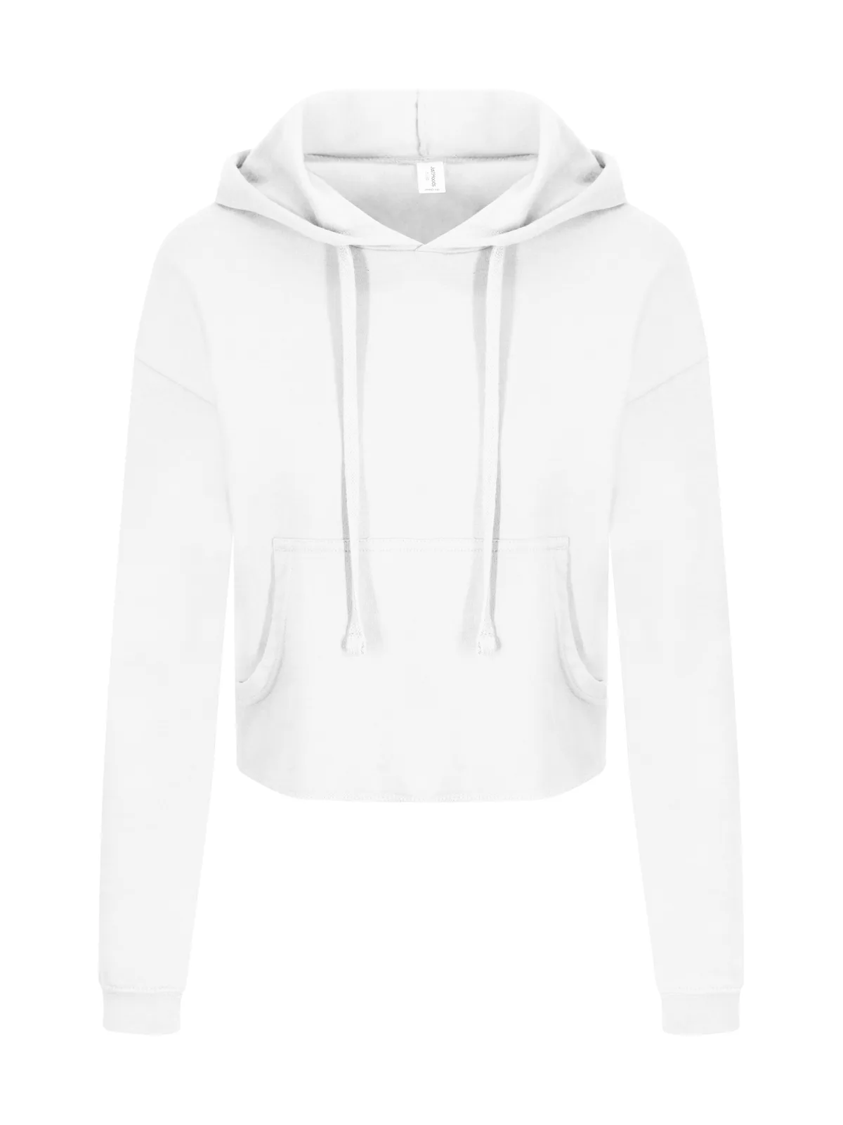 Girlie Cropped Hoodie — ARCTIC WHITE