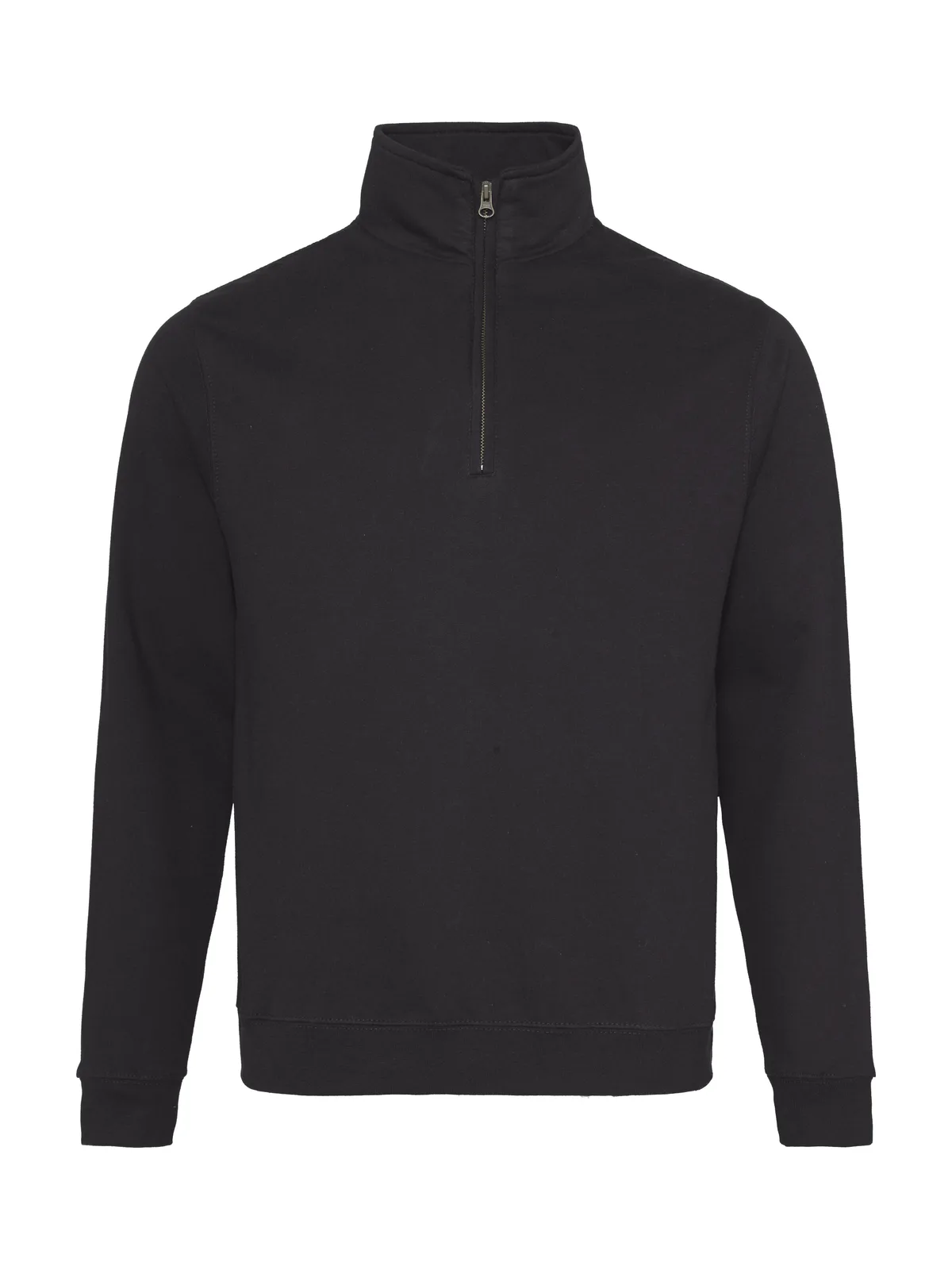 Sophomore 1/4 Zip Sweat — DEEP BLACK