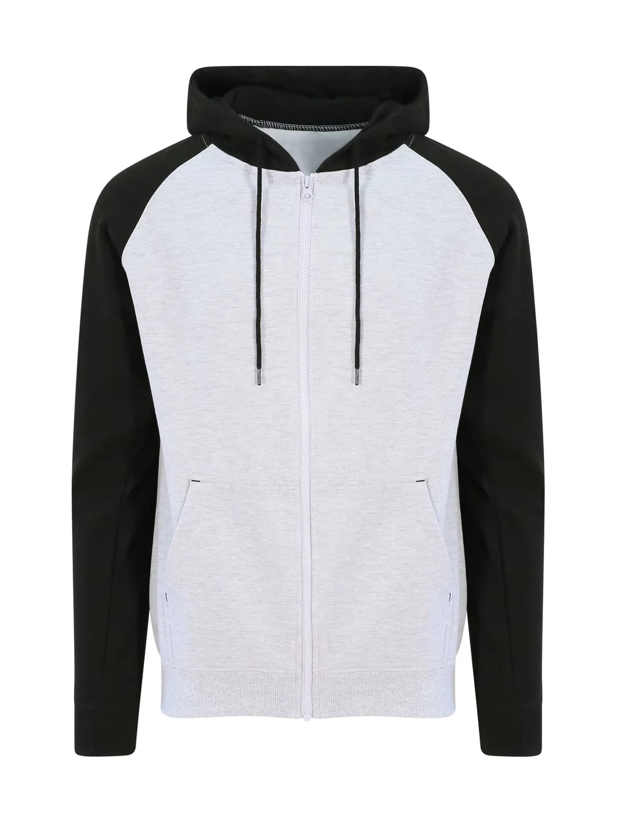 Baseball Zoodie — HEATHER GREY / BLACK