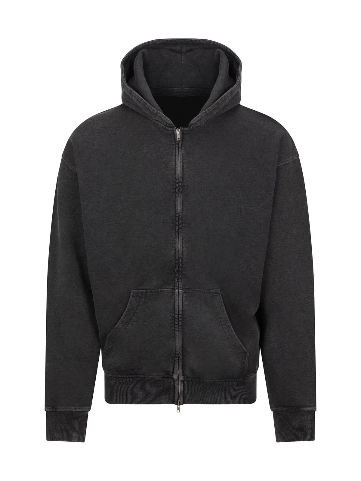 Vintage Washed Zoodie — WASHED BLACK