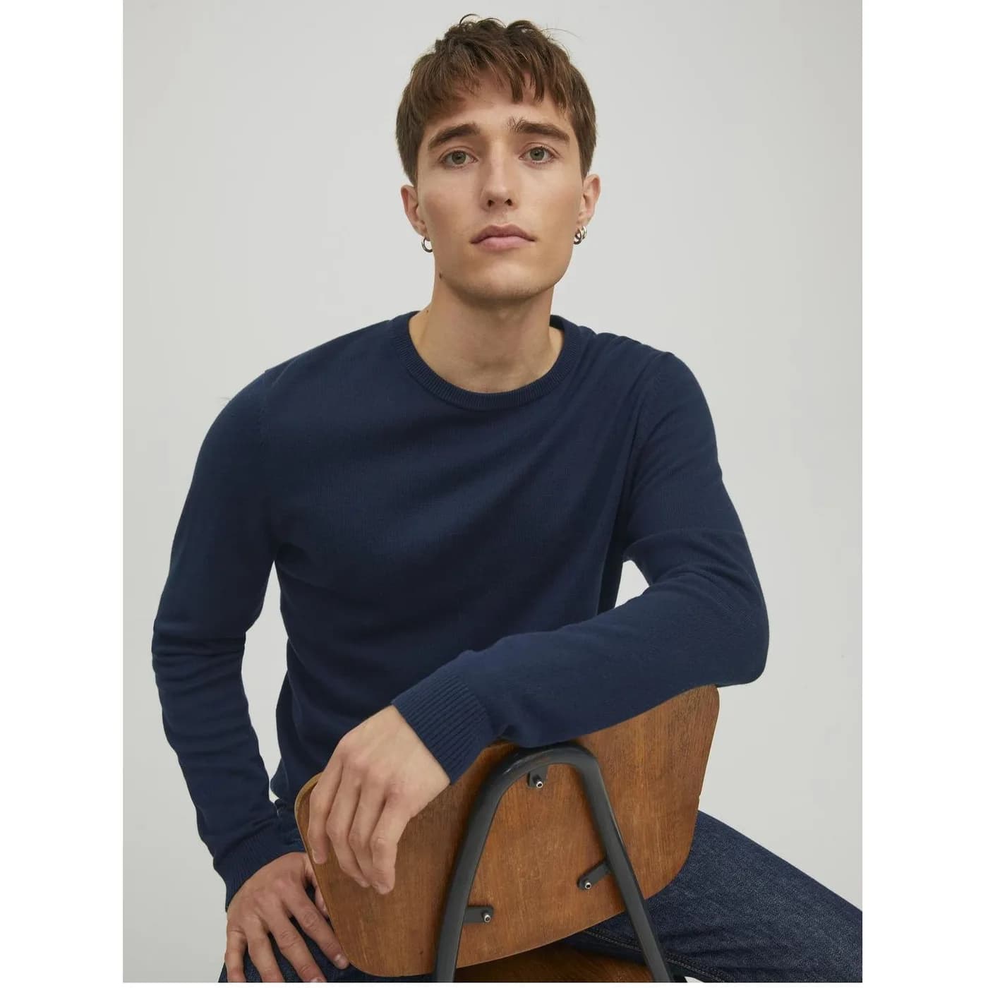 Basic Knit Crew Neck — customisable Sweats & hoodies by Jack & Jones Blanks