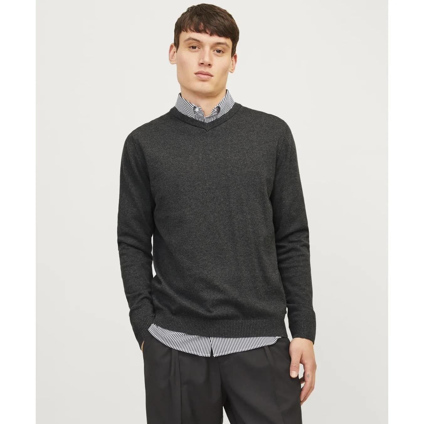 Basic Knit V-Neck — customisable Sweats & hoodies by Jack & Jones Blanks