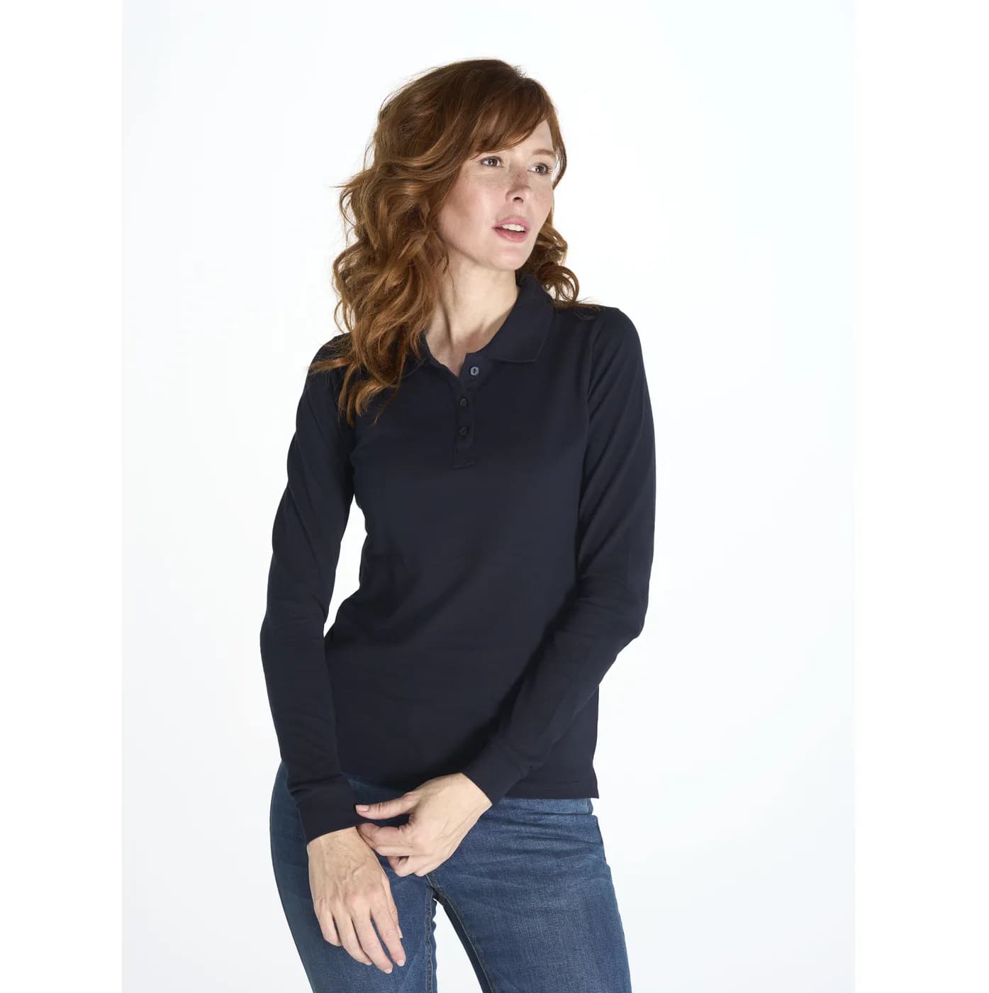Lady Regular Long Sleeve Polo — customisable Polos by JHK
