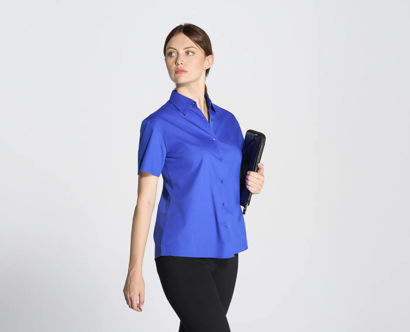 Lady Casual & Business Ss Shirt Poplin — Chemises JHK à personnaliser