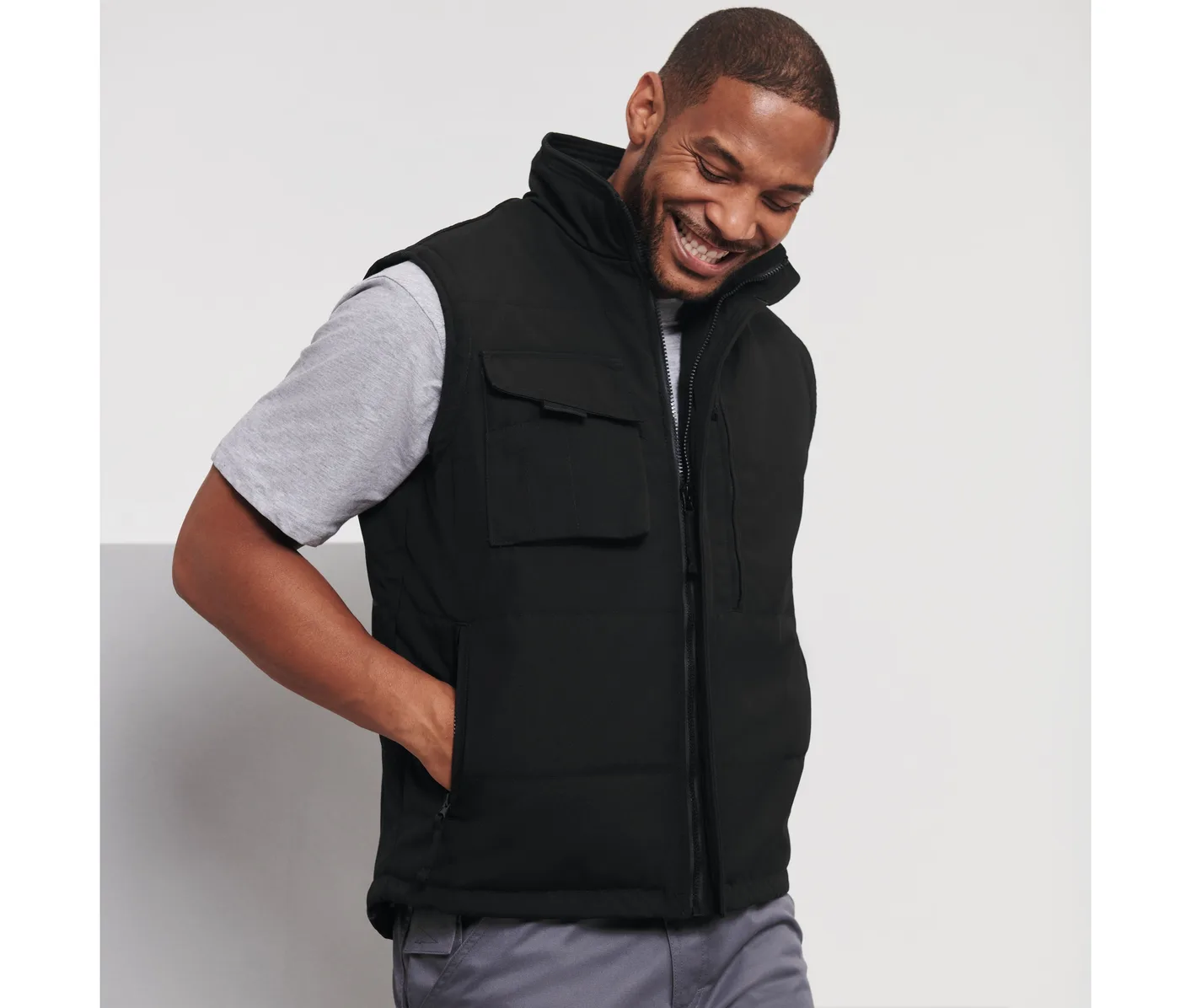 Heavy Duty Workwear Gilet — customisable Jackets & outerwear by Russell