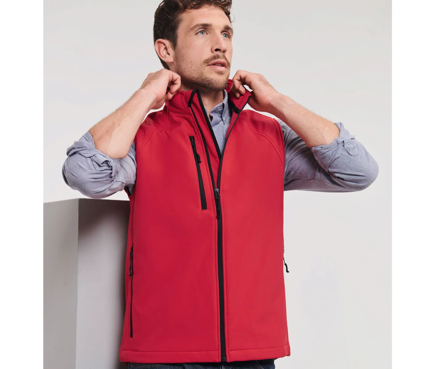 Men's Softshell Gilet — customisable Jackets & outerwear by Russell