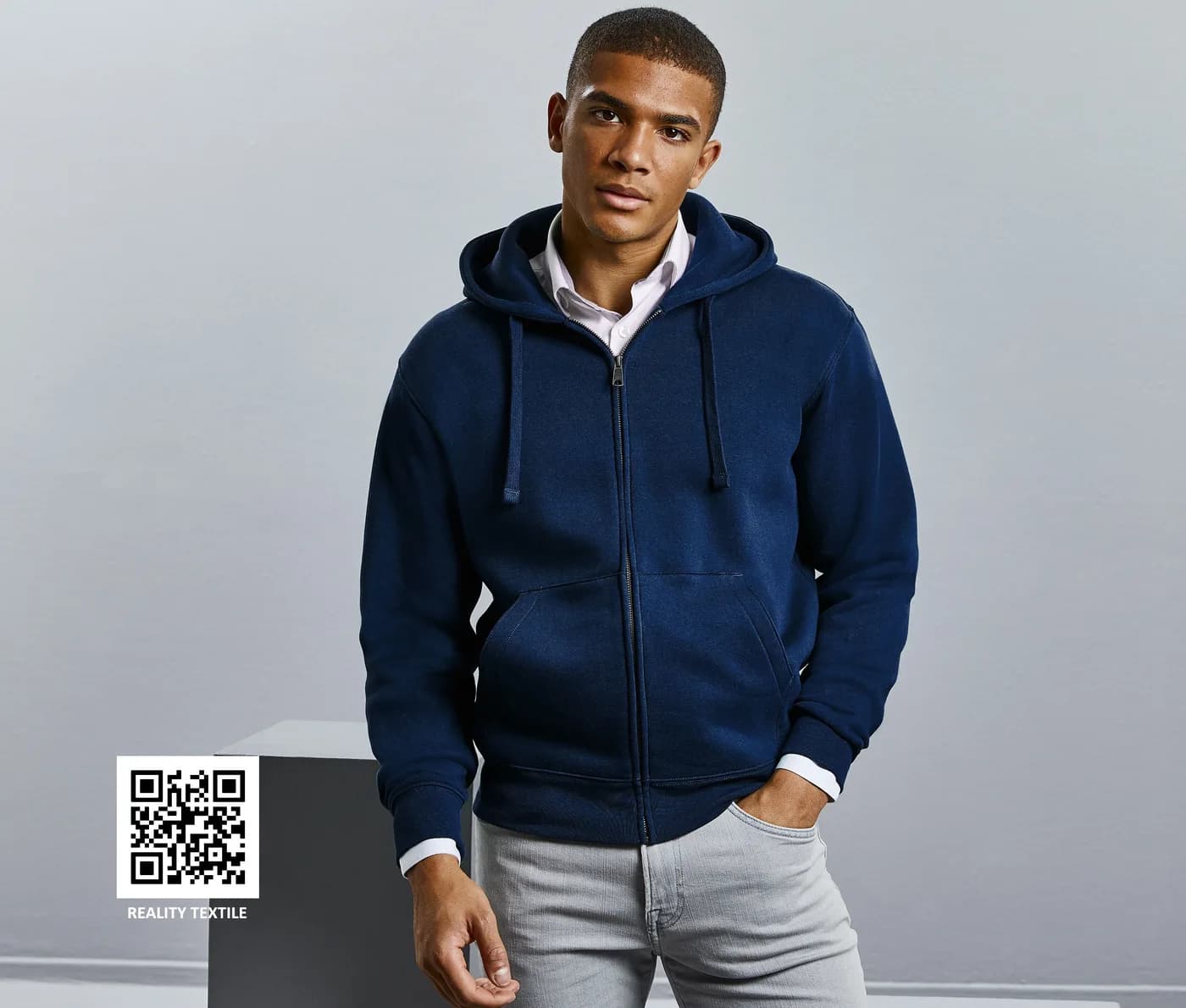 Men's Authentic Zipped Hood Jacket — Sweats & hoodies Russell à personnaliser