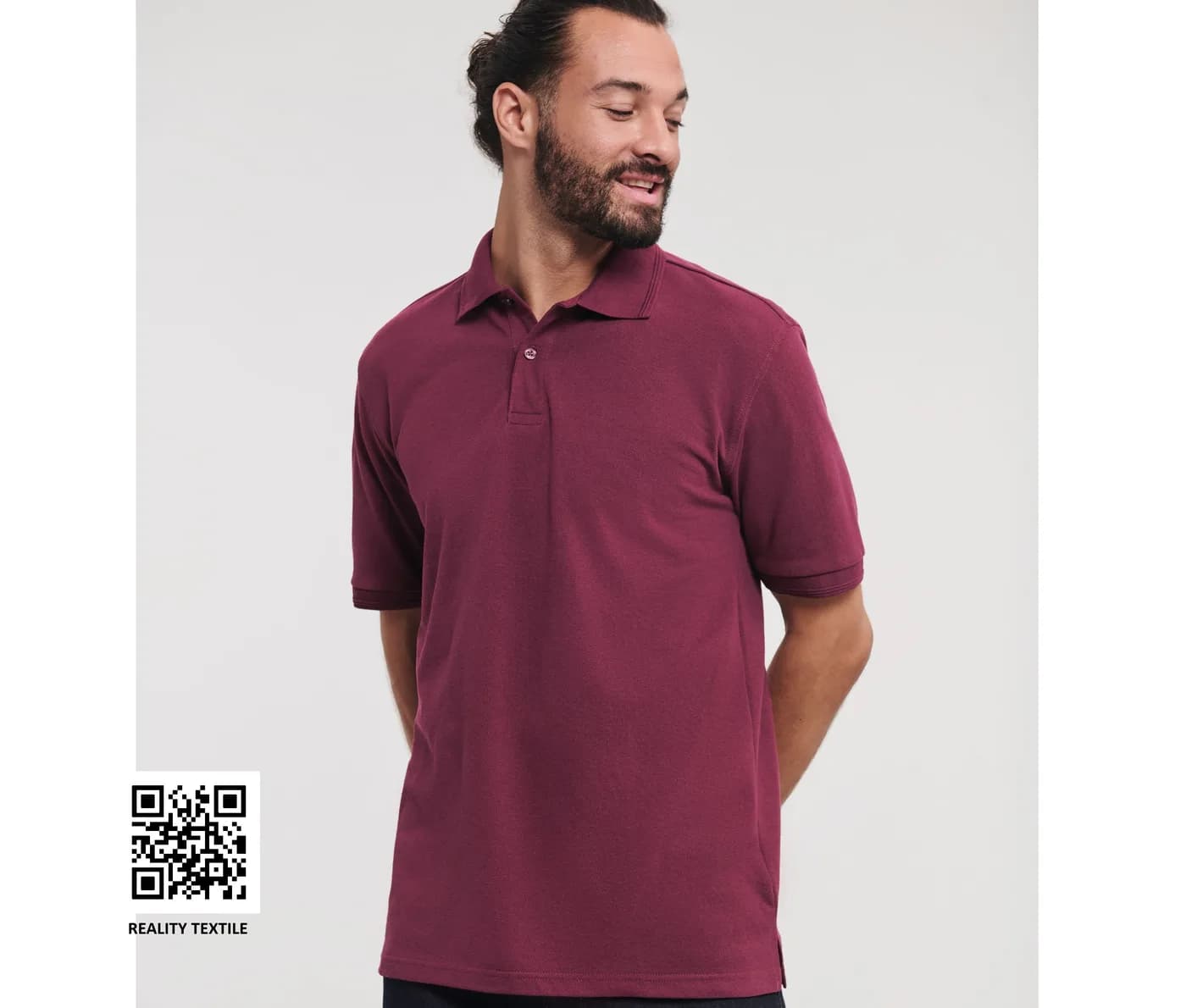 Hardwearing Polycotton Polo — Polos Russell à personnaliser