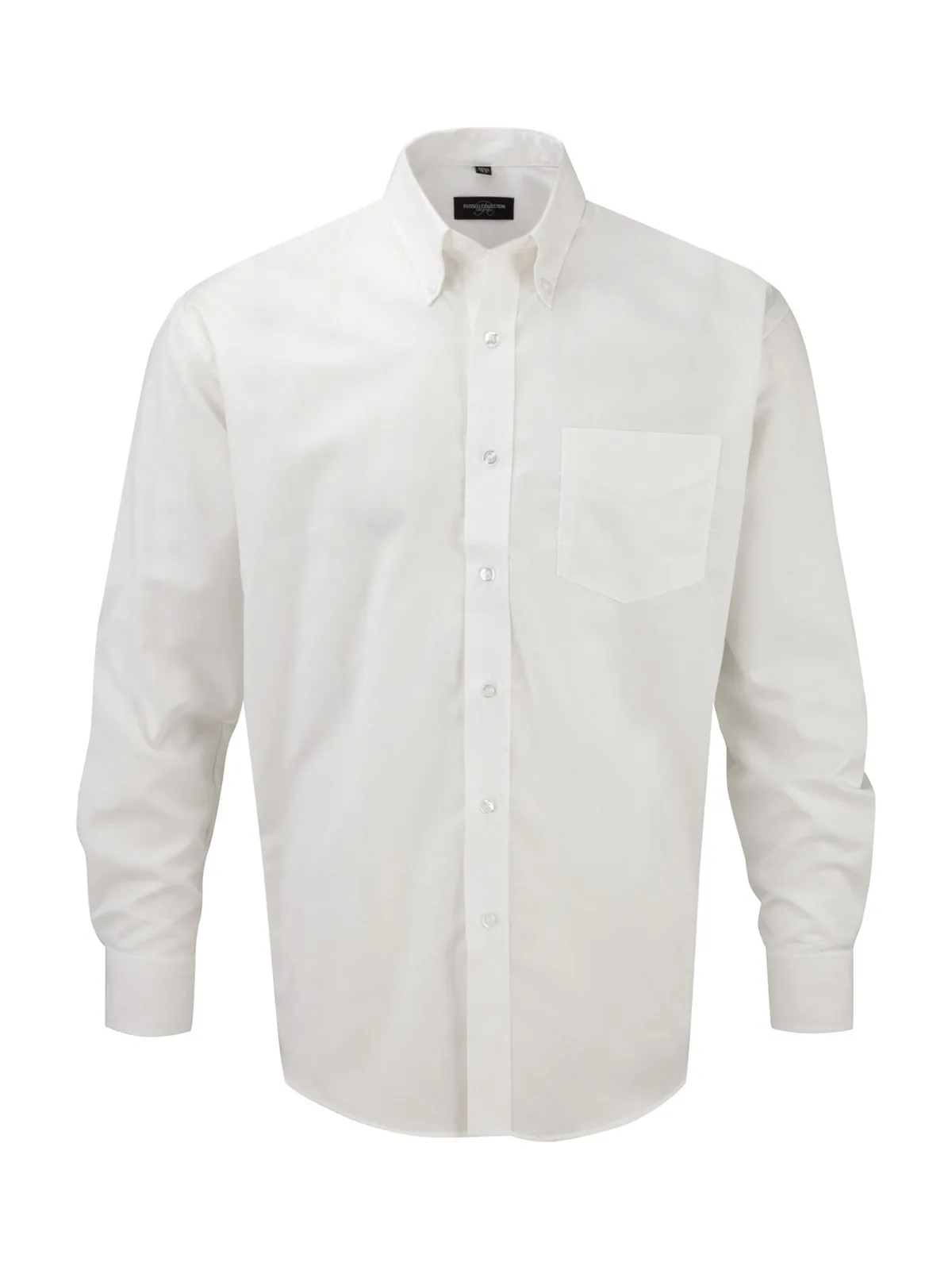 Men's Long Sleeve Classic Oxford Shirt — WHITE