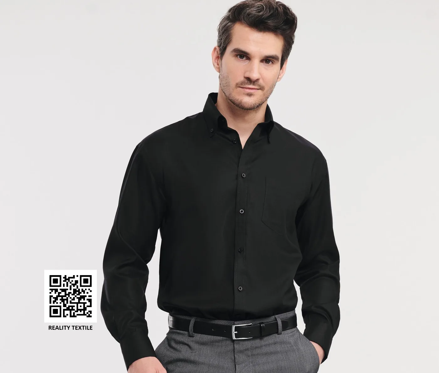 Men's Long Sleeve Classic Ultimate Non-Iron Shirt — customisable Shirts by Russell Collection
