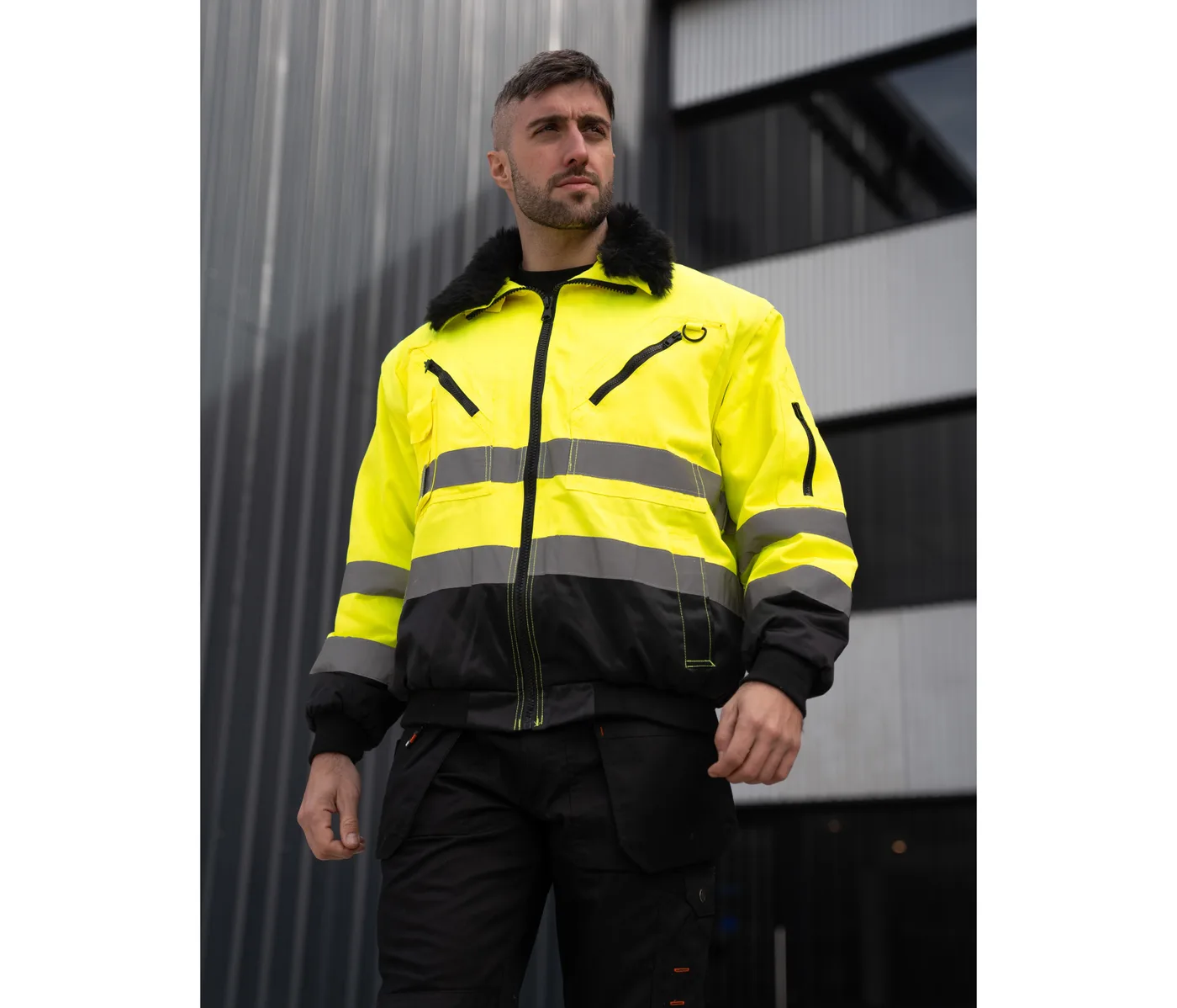 Hi-Vis Pilot Jacket "oslo" — Vestes & extérieur Korntex à personnaliser