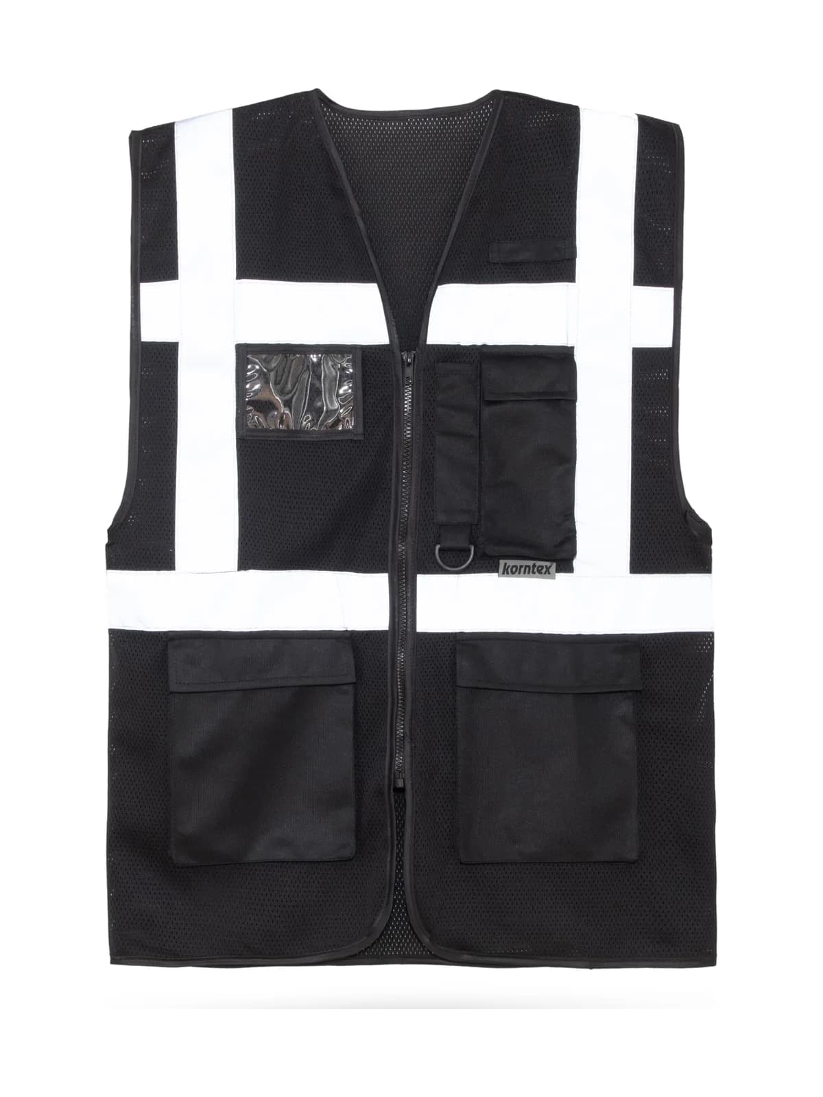Mesh Multifunctional Safety Vest "larisa" — BLACK