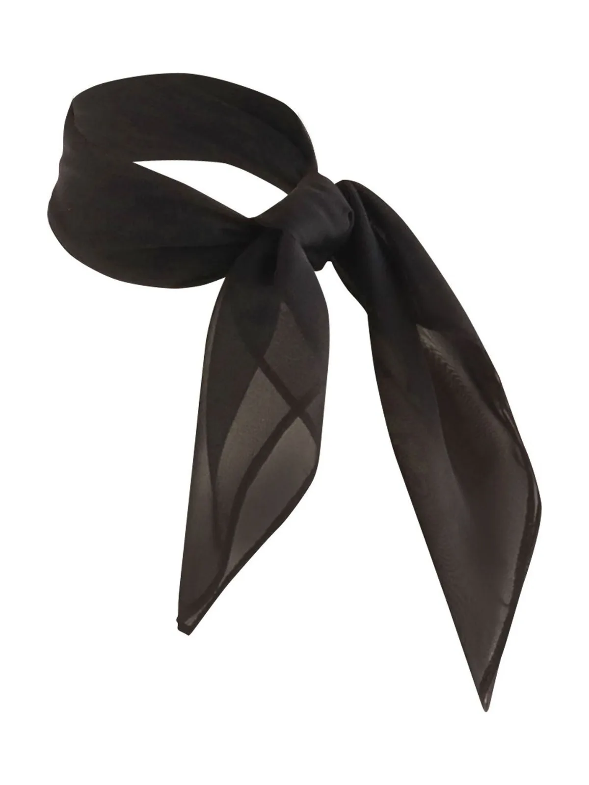 Chiffon Scarf Classic — BLACK