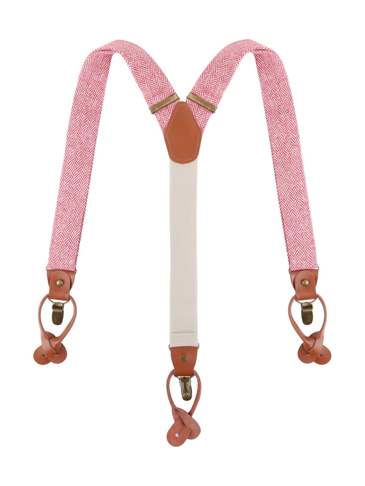 Suspenders Urban-Herringbone — RED