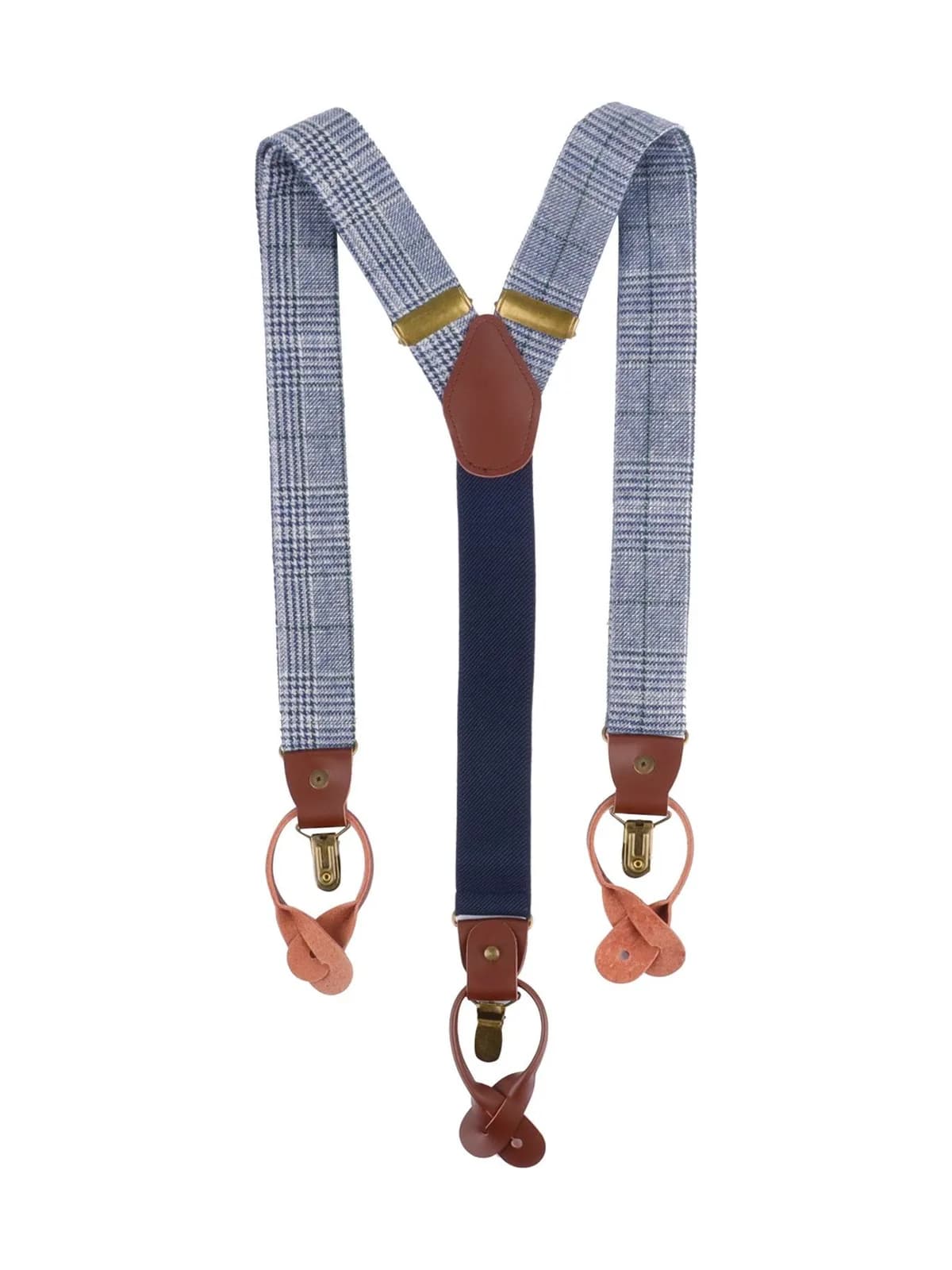 Suspenders Urban-Glencheck — NAVY