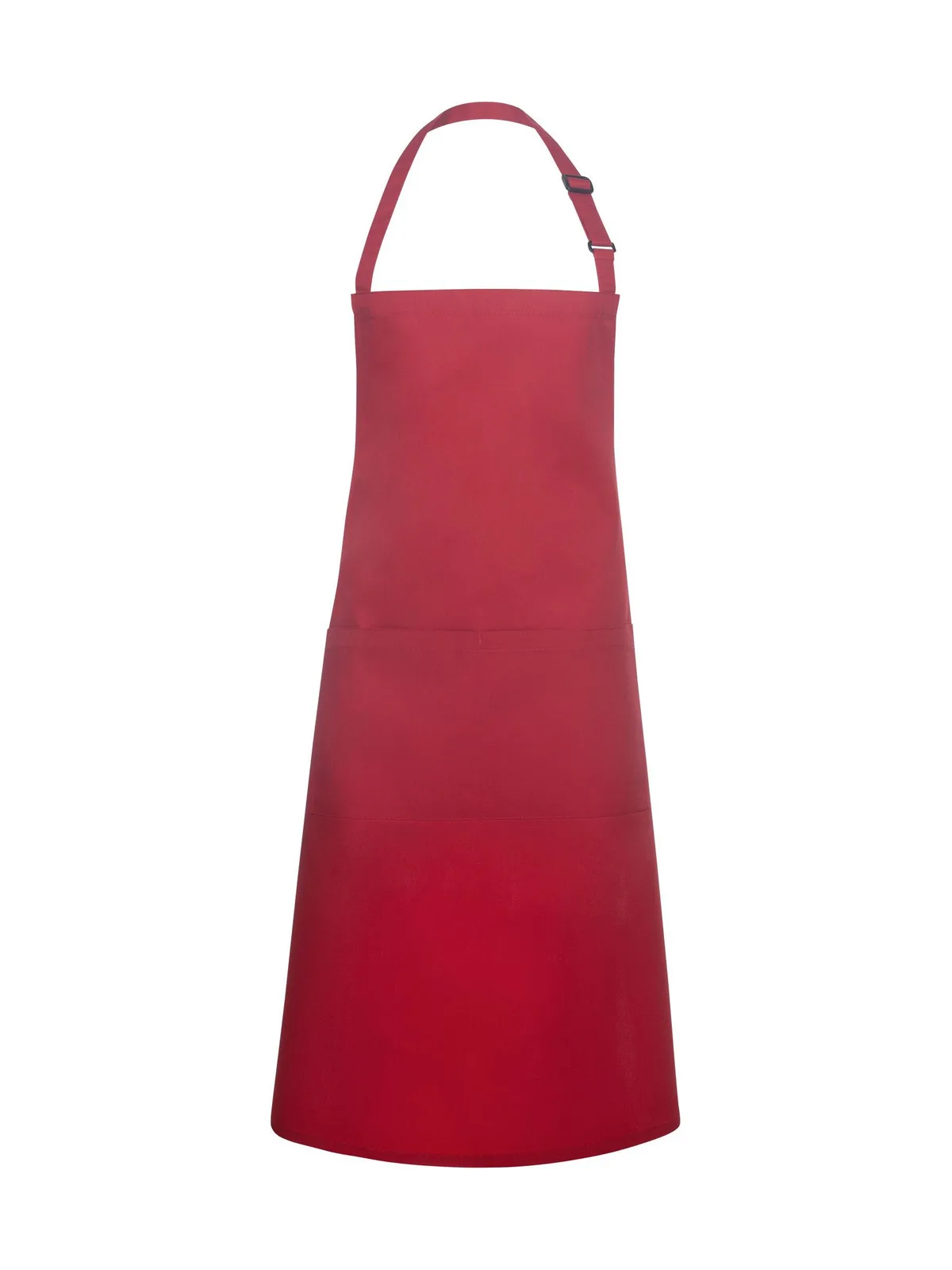 Xxl Oversized Bib Apron Basic With Buckle And Pocket — RED