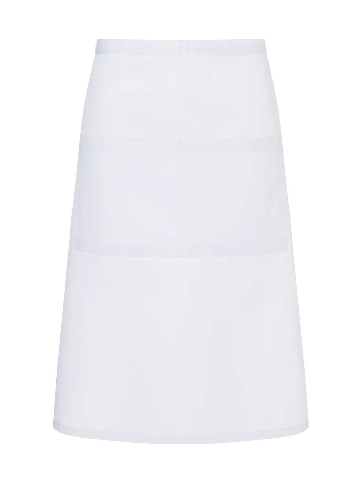 Bistro Apron Basic With Pocket — WHITE