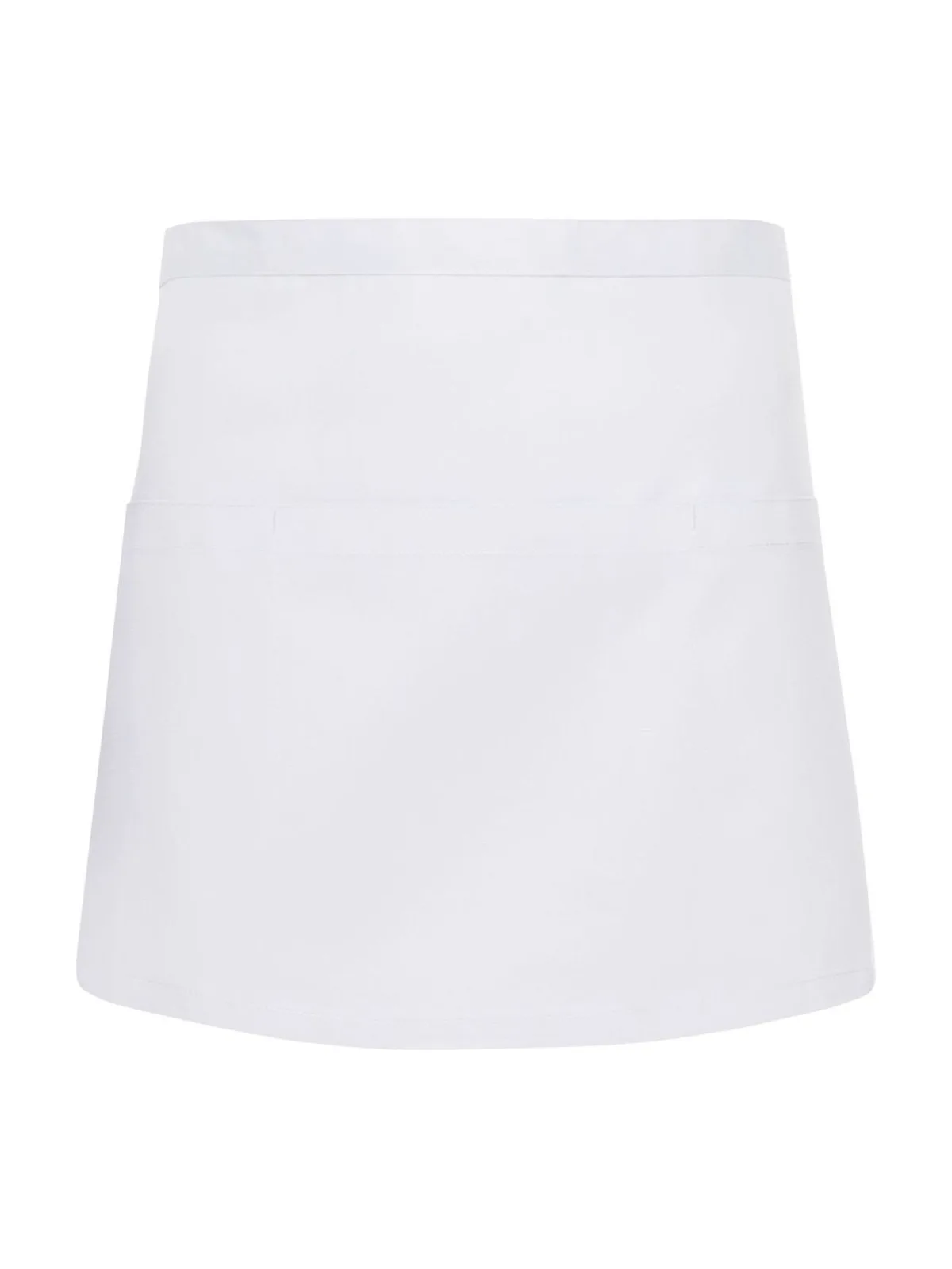 Waist Apron Basic With Pocket — WHITE