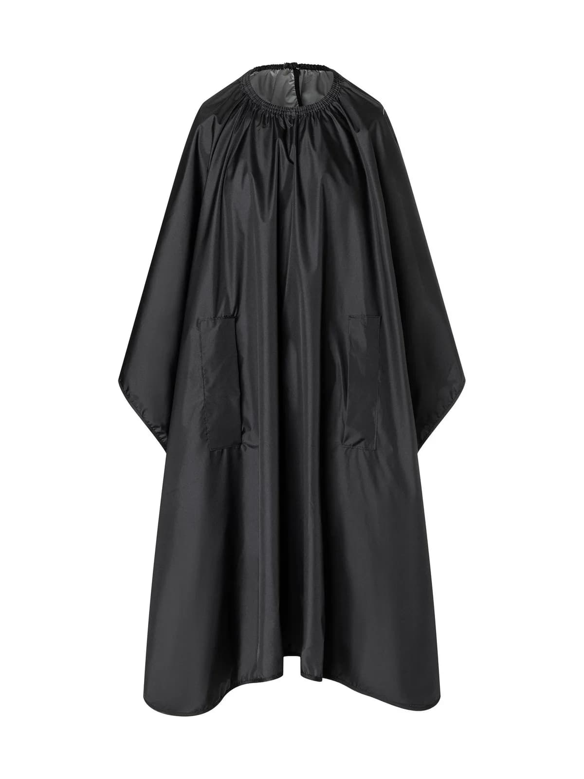 Waterproof Dye Cape With Hand Grips — BLACK