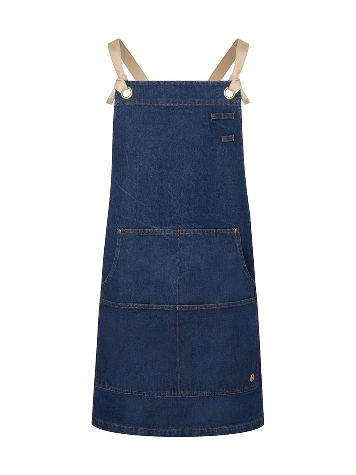 Bib Apron Denim Urban-Style — DENIM BLUE
