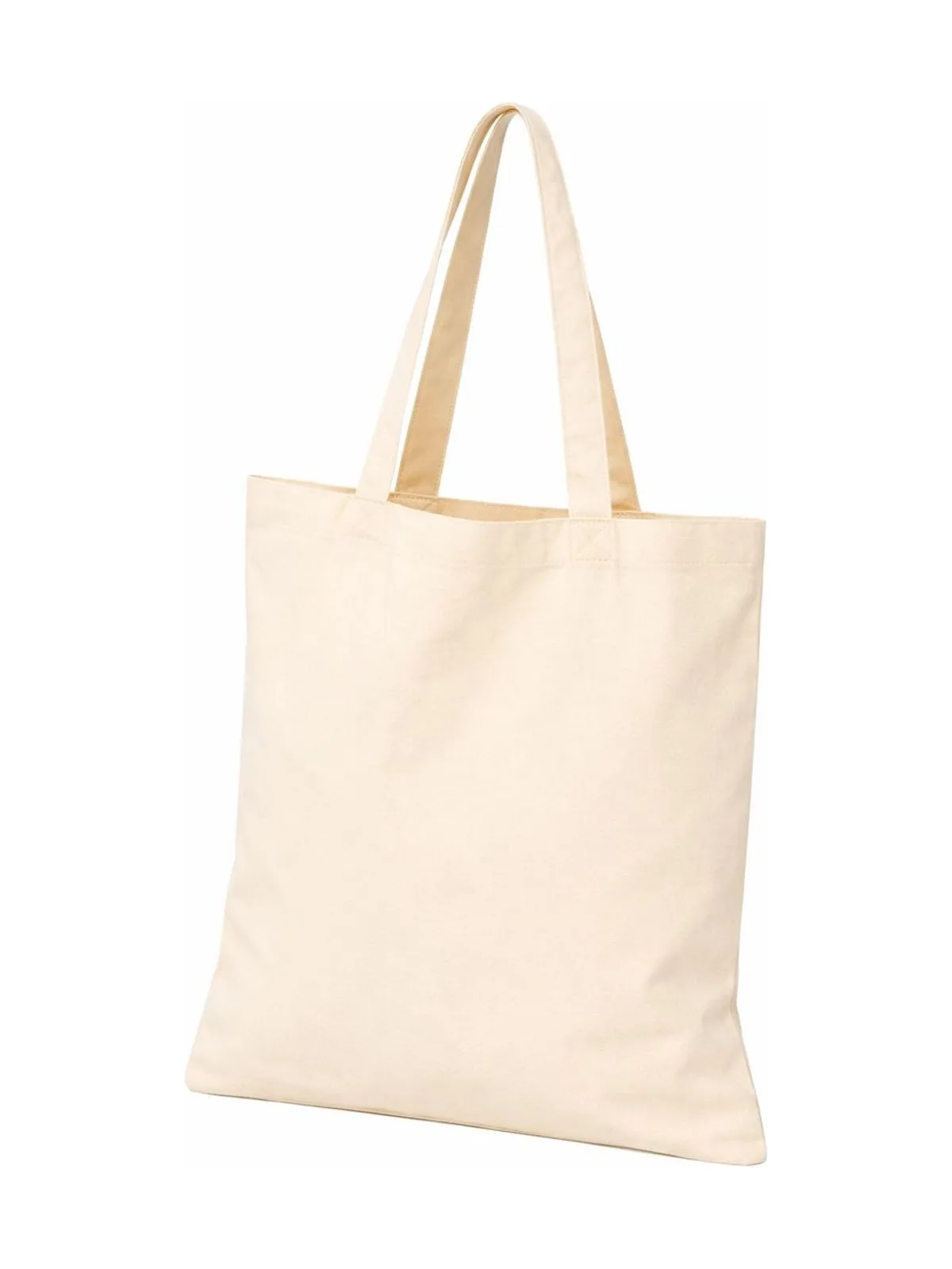 Large Handle Basic Shopper — NATURAL