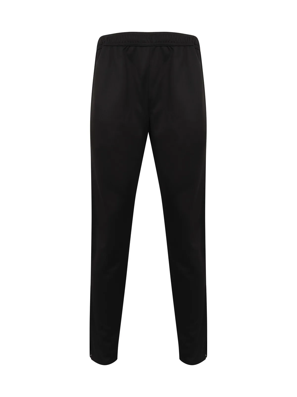 Adult's Slim Leg Knitted Tracksuit Pants — BLACK