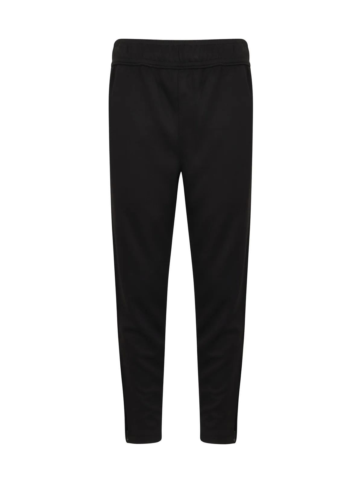 Kid's Slim Leg Knitted Tracksuit Pants — BLACK