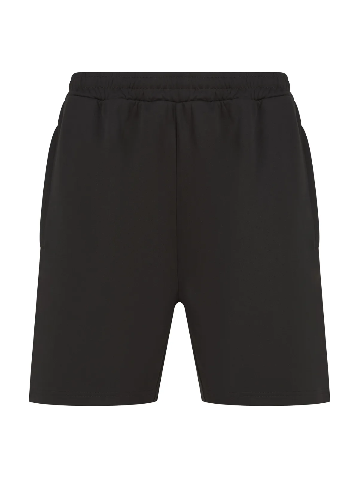 Adults' Knitted Shorts With Zip Pockets — BLACK