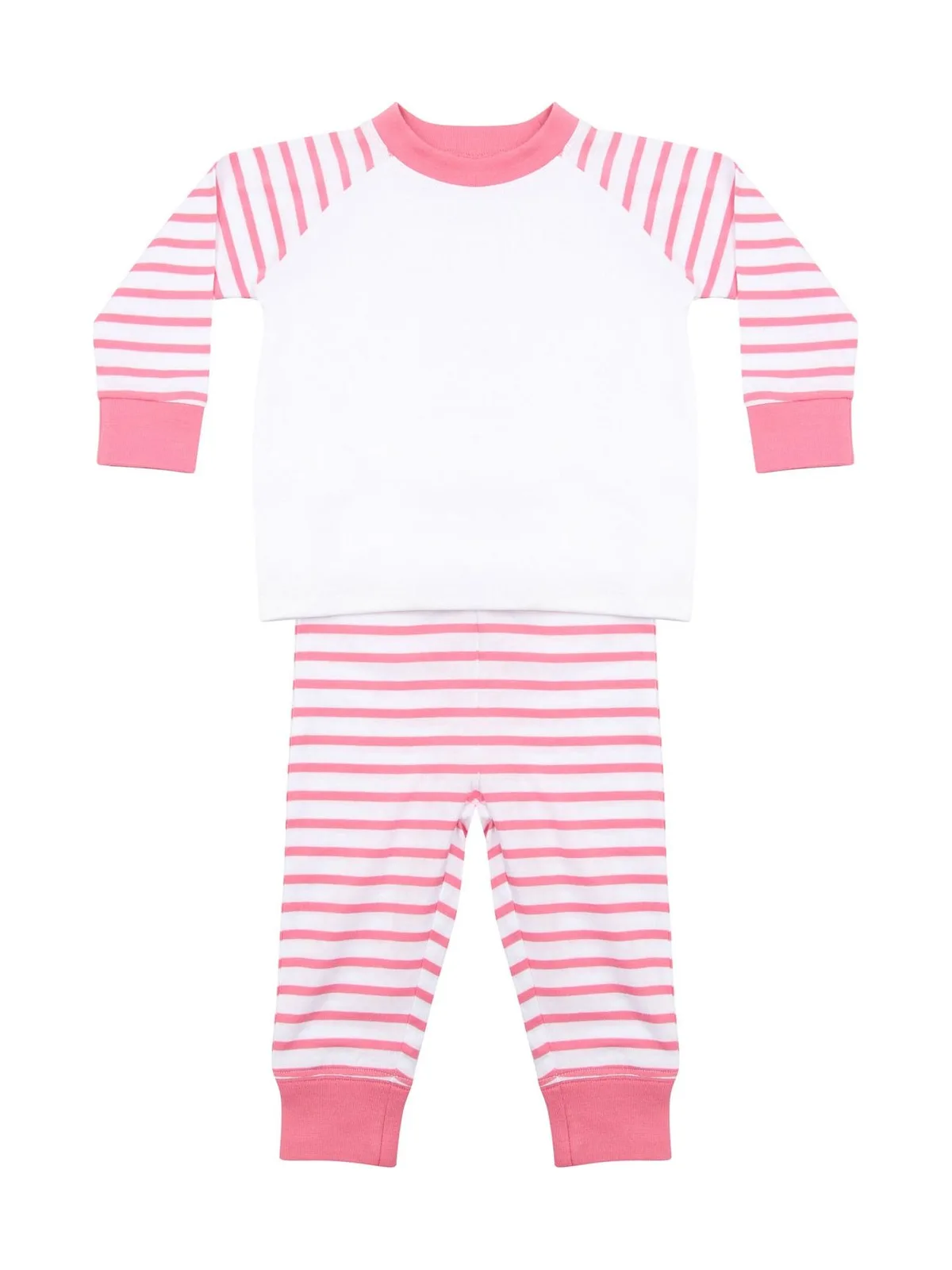 Children's Striped Pyjamas — PINK STRIPE/WHITE