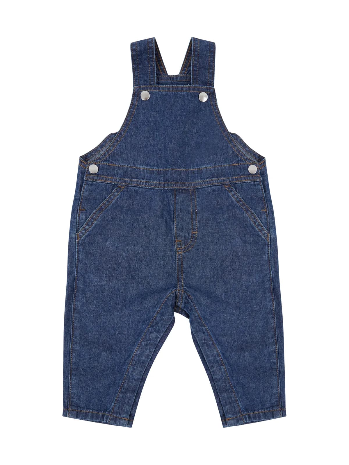 Denim Dungarees — BLUE