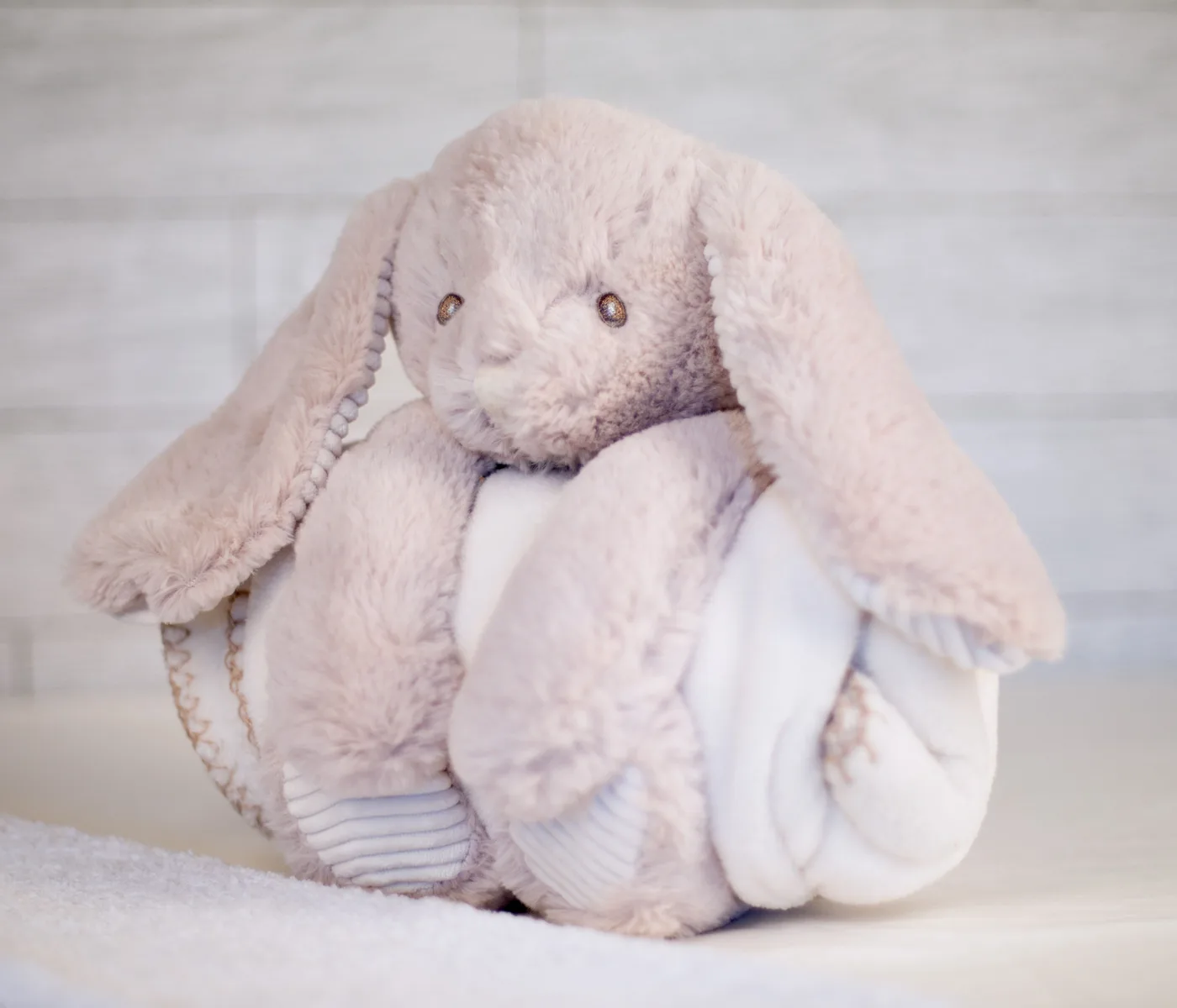 Rabbit With Blanket — customisable Baby & kids by Mumbles