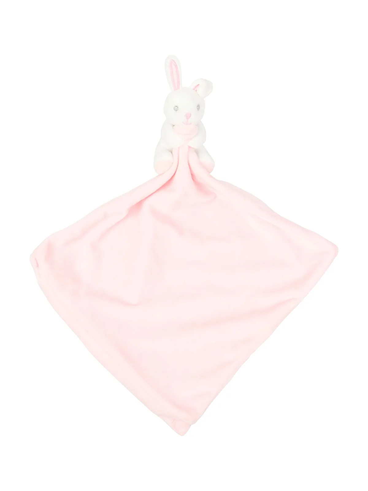 Baby Animal Comforter With Rattle — PINK