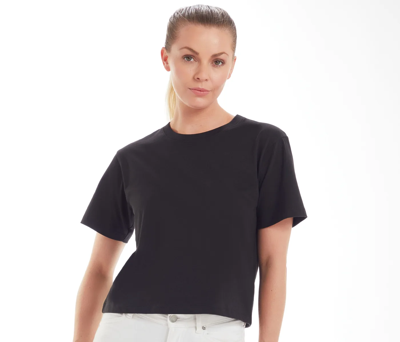 Women's Cropped Heavy T — customisable T-shirts by Mantis