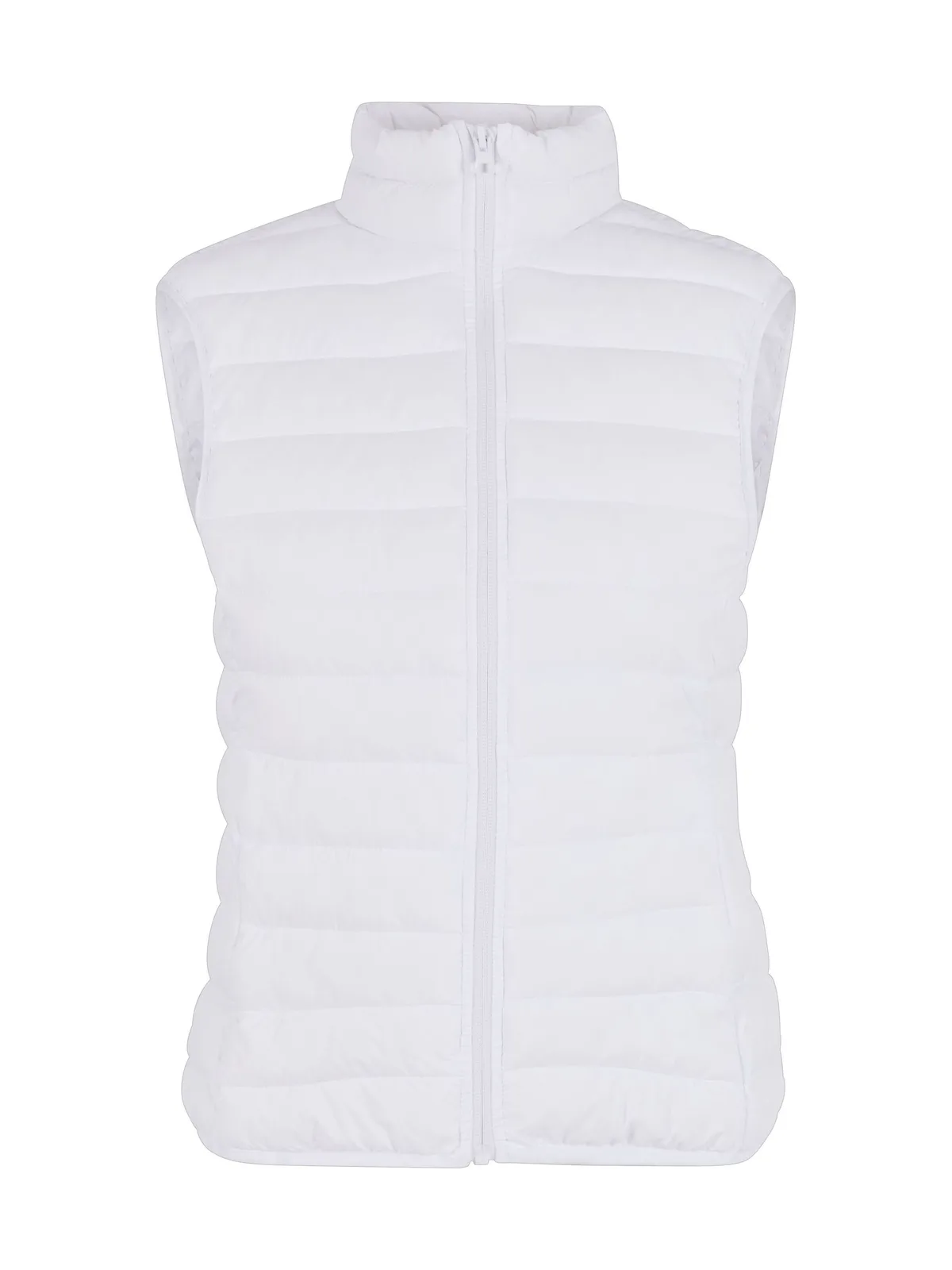 Ladies Light Puffer Vest — WHITE