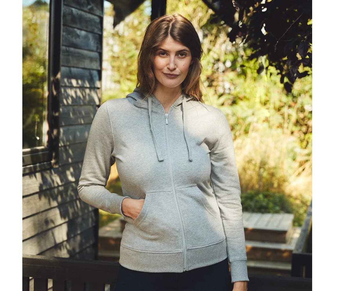 Ladies Hoodie With Zip — Sweats & hoodies Neutral à personnaliser
