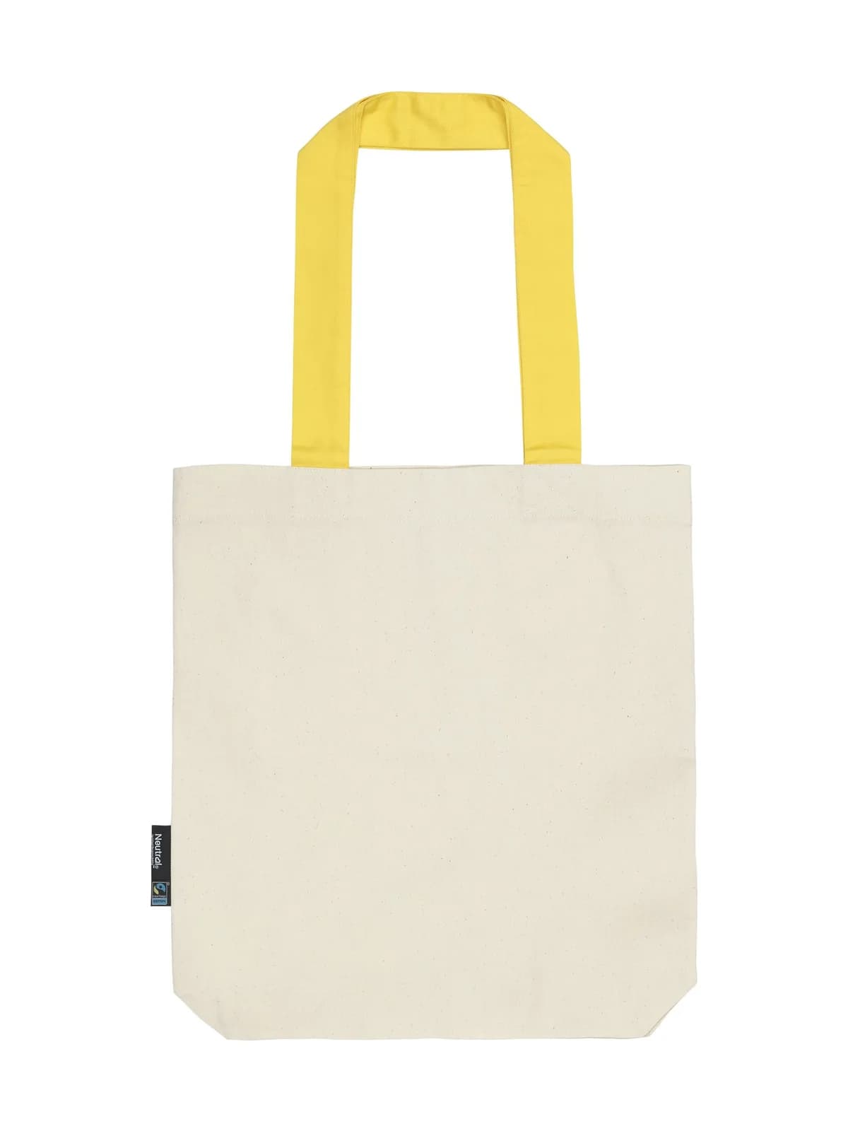 Twill Bag With Contrast Handles — NATURE/YELLOW