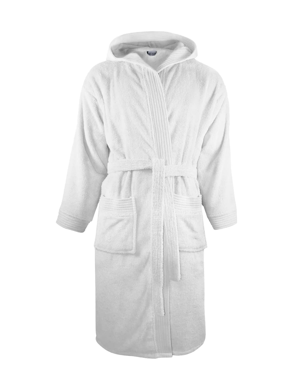 Bathrobe Hooded — WHITE