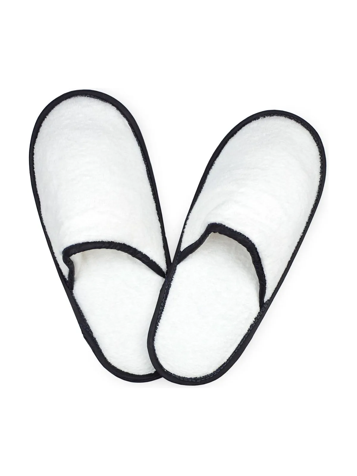 Slippers — WHITE / BLACK