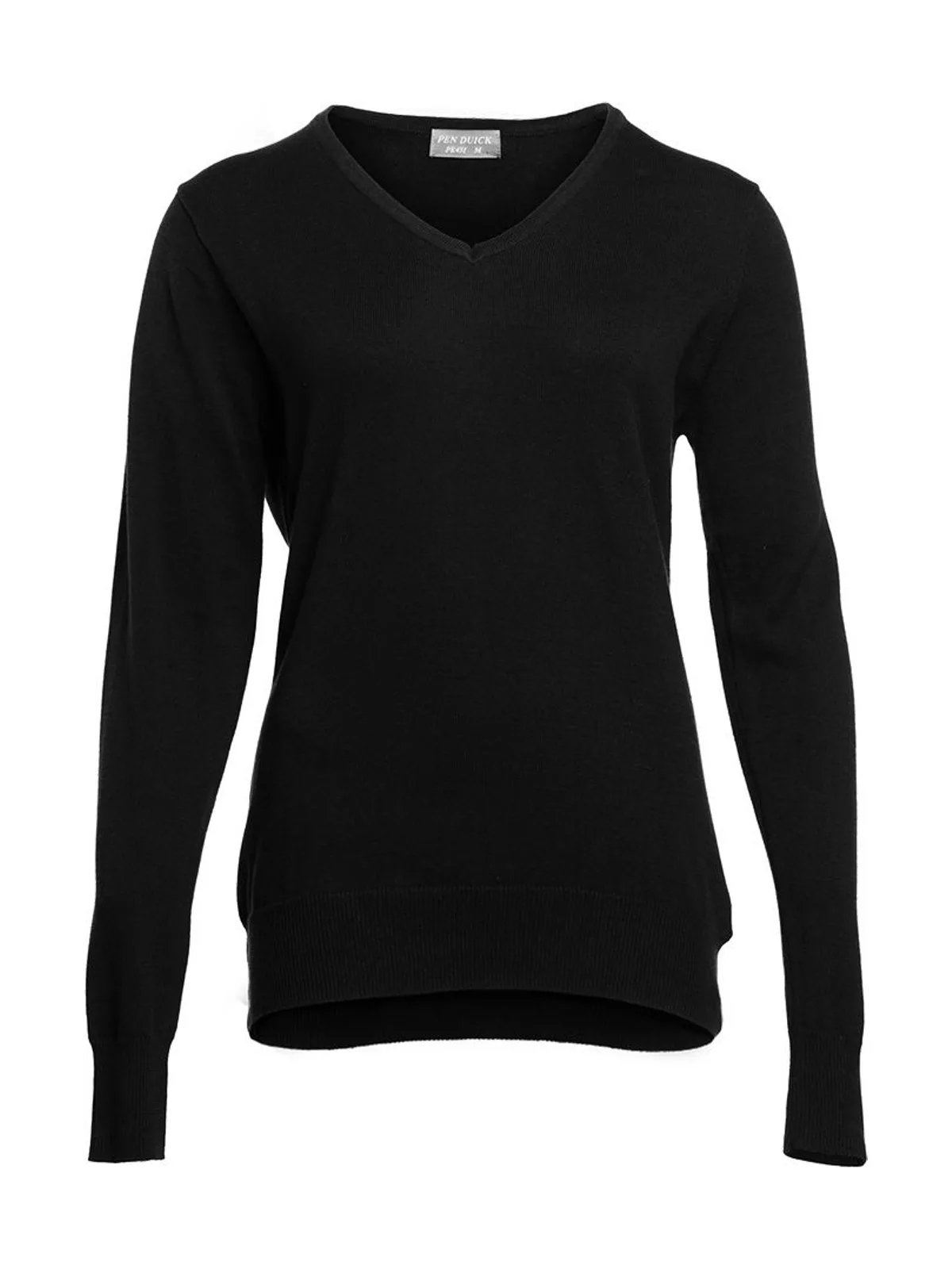 Ladies V Neck — BLACK