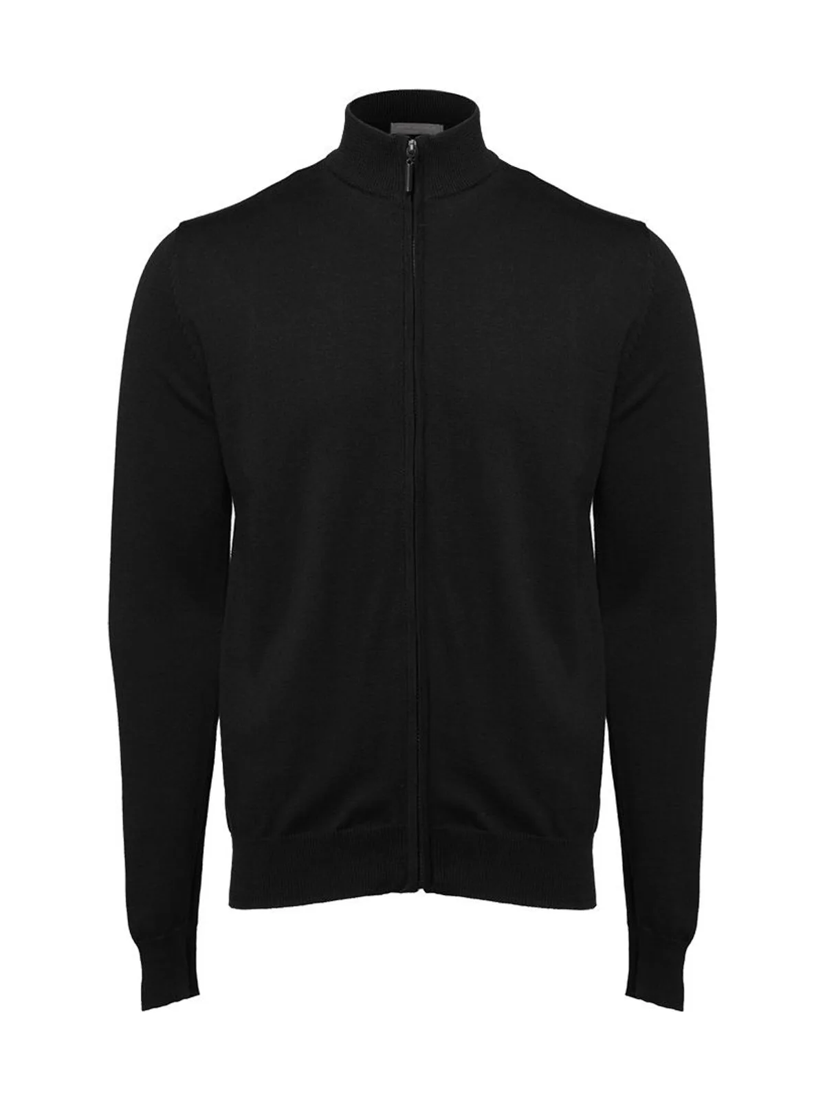 Full Zip Jumper — BLACK